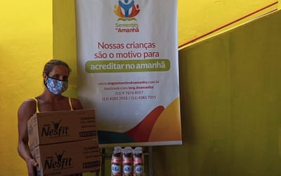ONG Sementes do Amanhã faz doação de suplemento lácteo para famílias